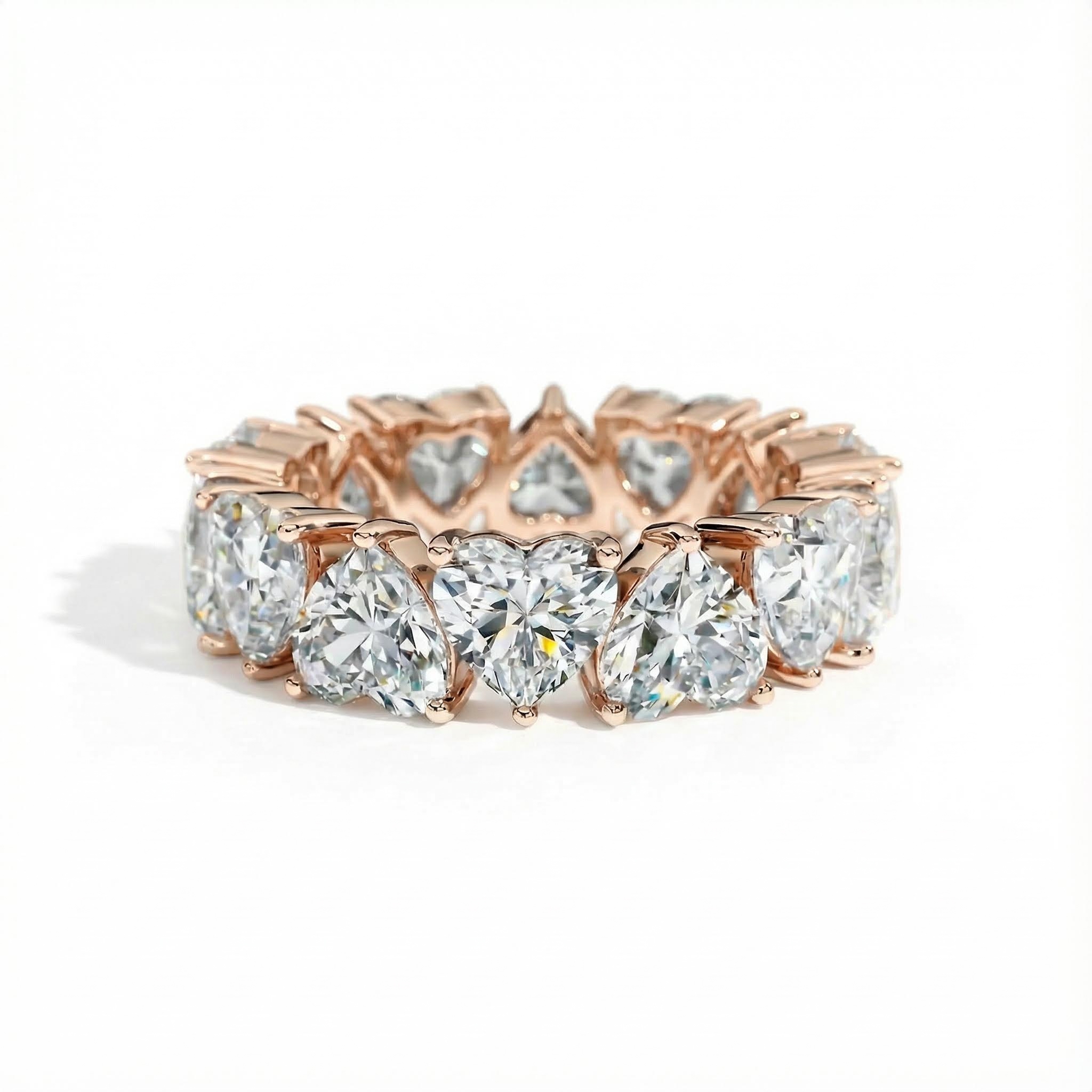 Sweet Heart Cut Eternity Band Sweet Heart Cut Eternity Band