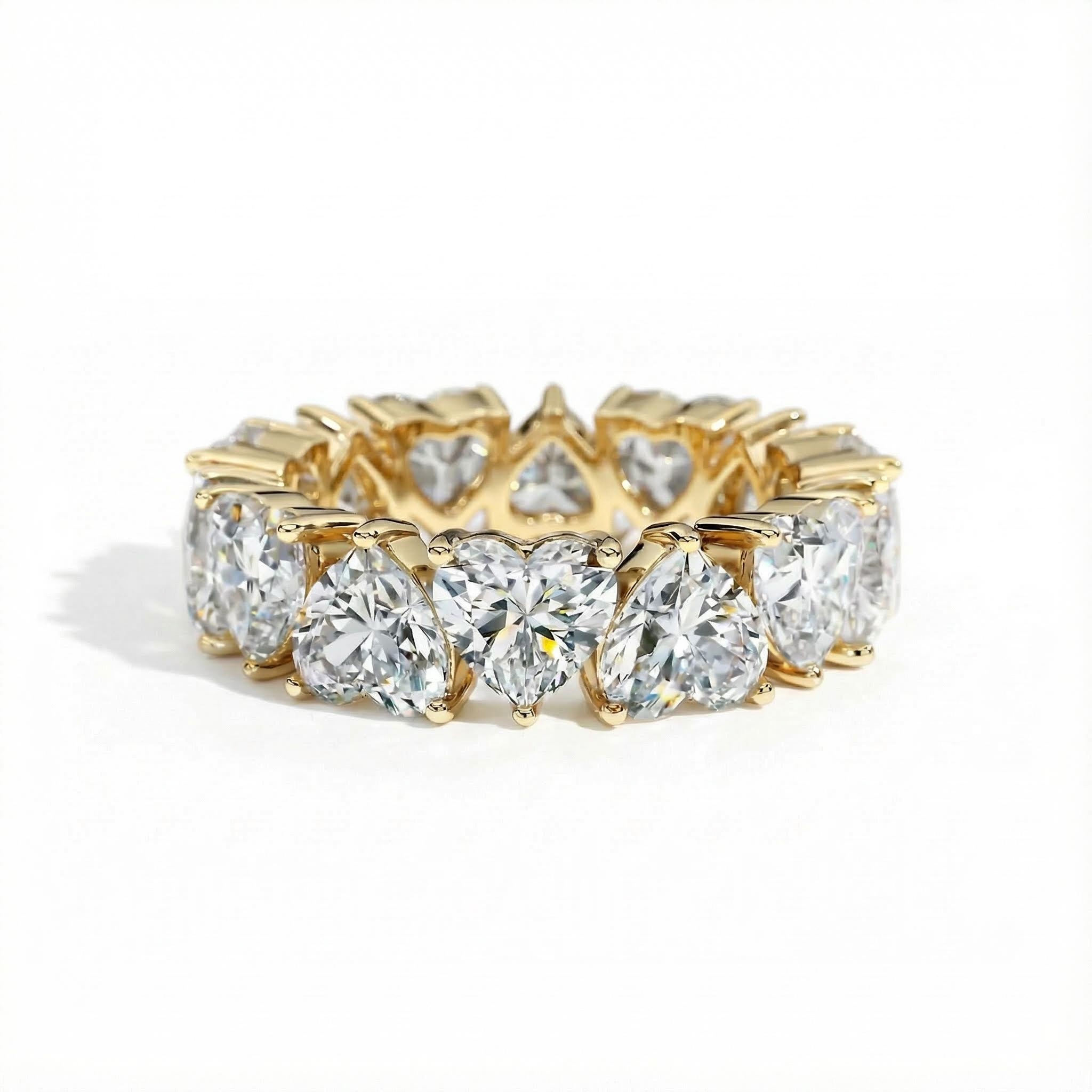 Sweet Heart Cut Eternity Band Sweet Heart Cut Eternity Band