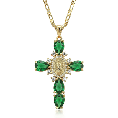 Virgin Mary Cross Pendant