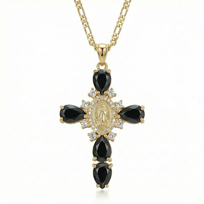 Virgin Mary Cross Pendant