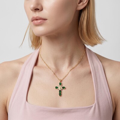 Virgin Mary Cross Pendant