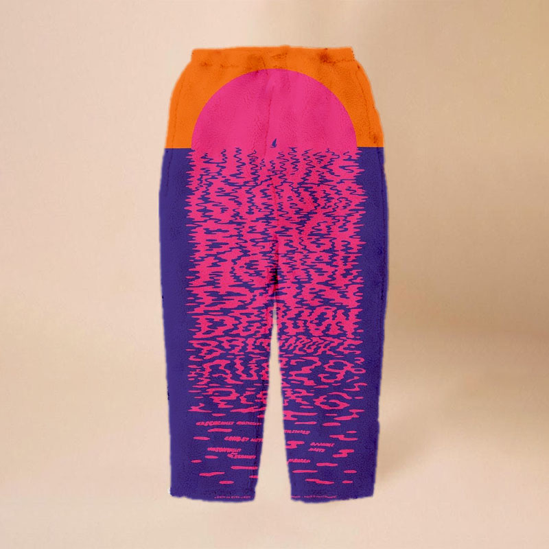 Flannel  Dusk Sunset Graffiti Casual Pants