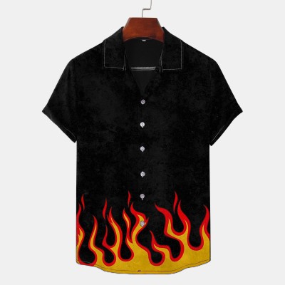 Rendering Printed Black Shirt Collection