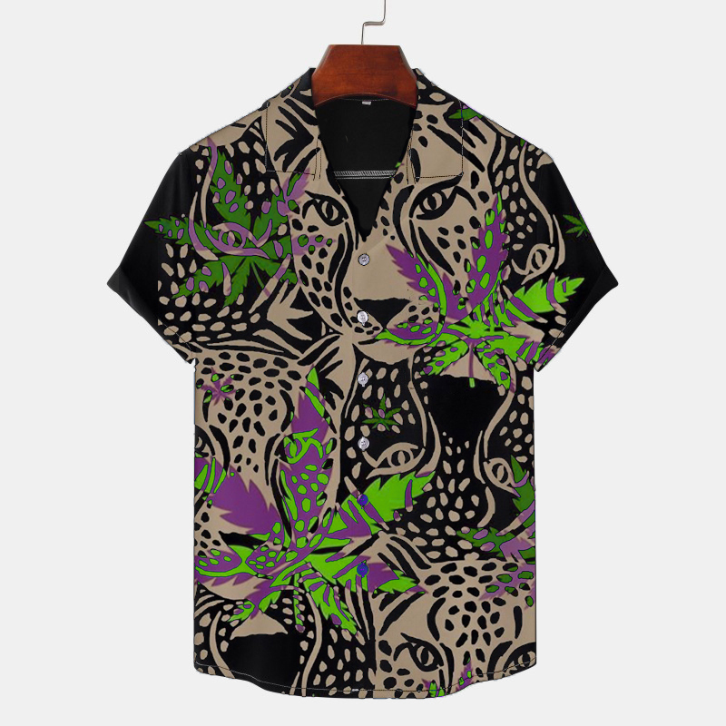 Creative Full Print Black Shirt Collection