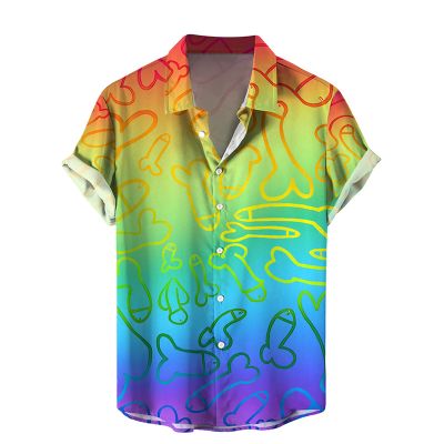 Men’s Hawaiian Shirts Funny Print Shirts