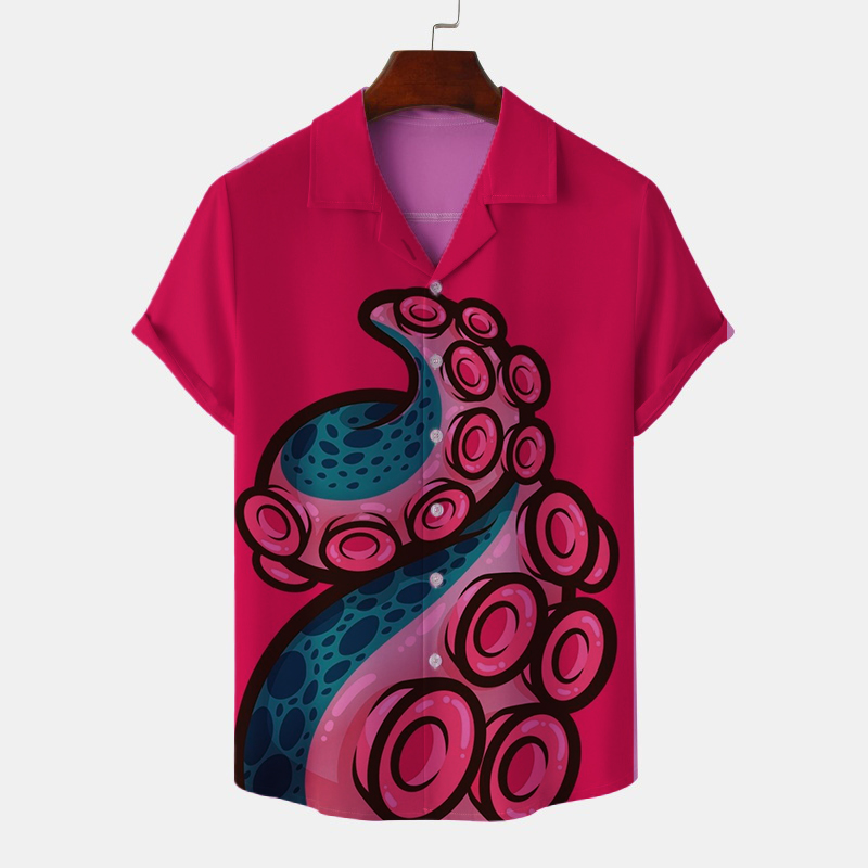 Creative Marine Animal Print Vacation Shirt
