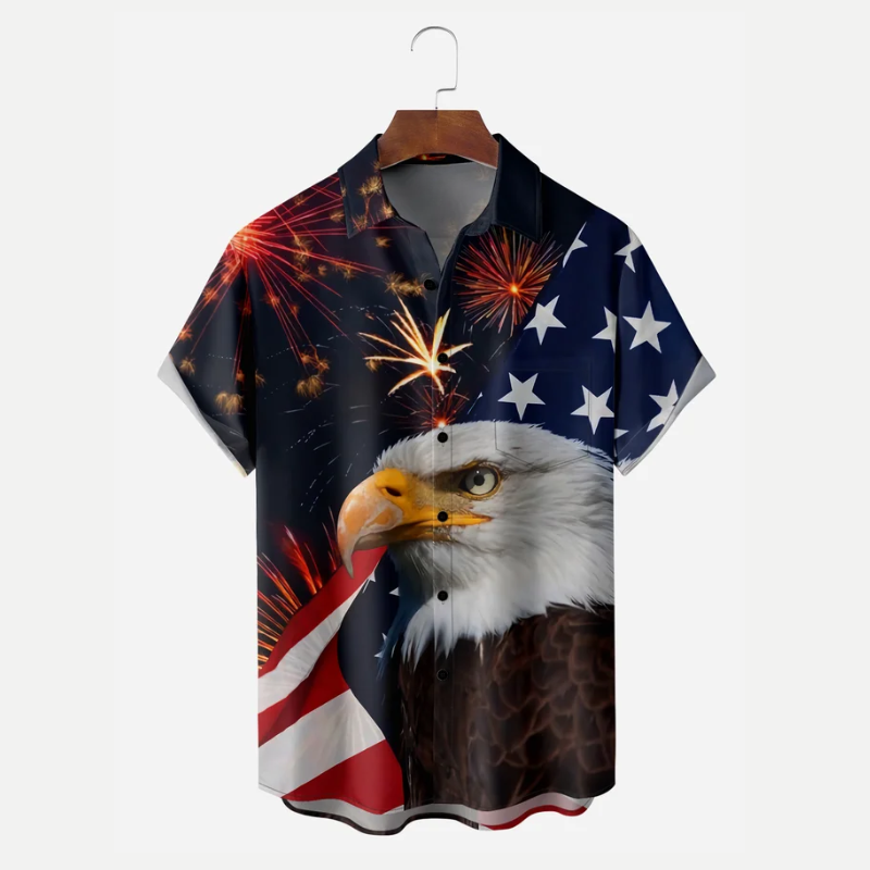 Independence Day Dinosaur Print Shirt