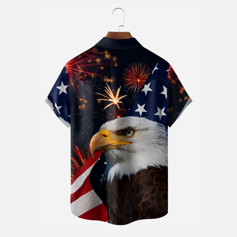 Independence Day Dinosaur Print Shirt