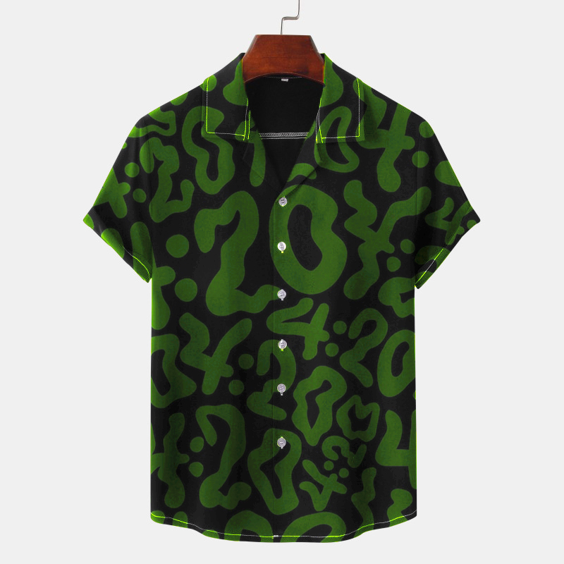 4:20 Graffiti Printed Vacation Shirt