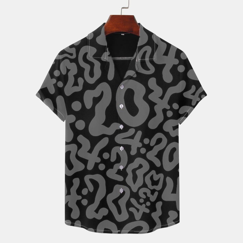 4:20 Graffiti Printed Vacation Shirt