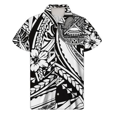 Ethnic Baroque Print Hawaiian Vacation Shirt