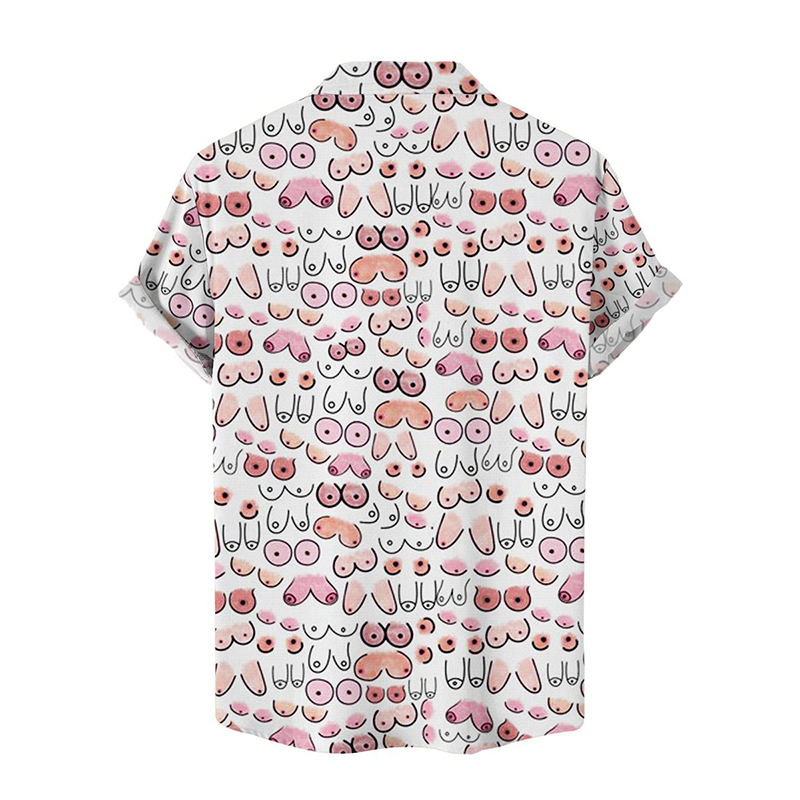 Funny Boobs Button Down Shirt