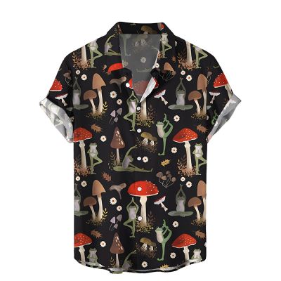 Deep Forest Print Hawaiian Shirts