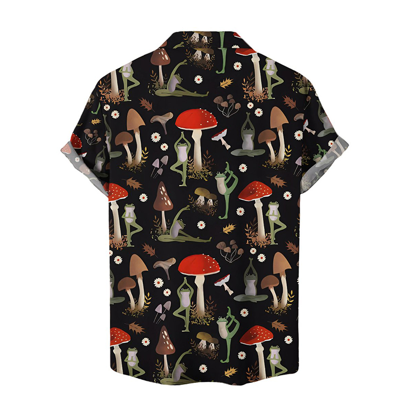 Deep Forest Print Hawaiian Shirts