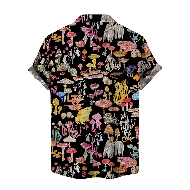 Deep Forest Print Hawaiian Shirts