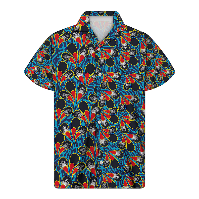 Vintage Floral Print Resort Shirt