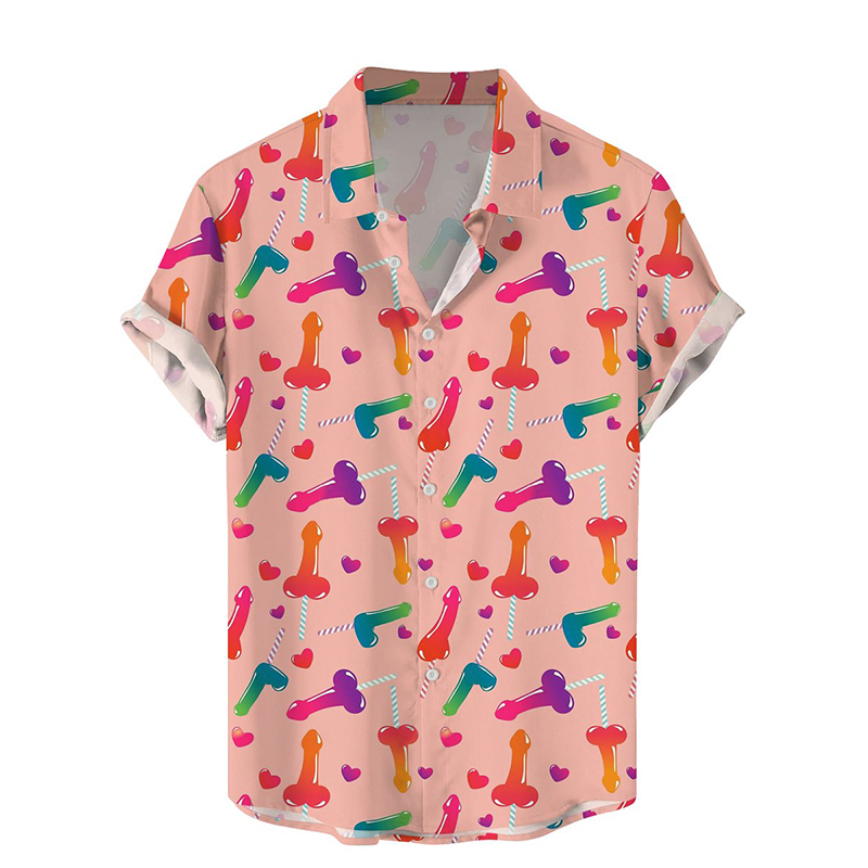 Funny Print Hawaiian Shirt