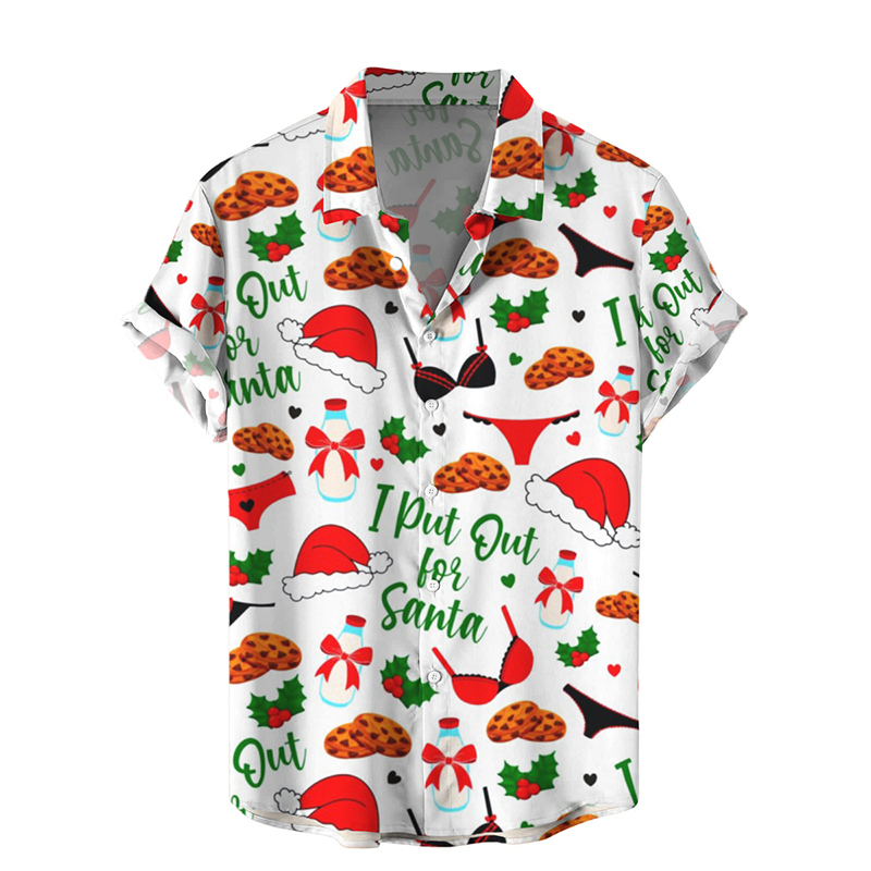 Fun Sexy Christmas Art Print Hawaiian Shirt