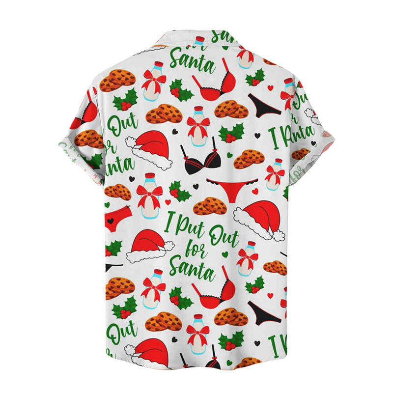 Fun Sexy Christmas Art Print Hawaiian Shirt