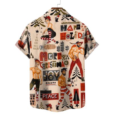 Vintage Christmas Pattern Hawaiian Shirts
