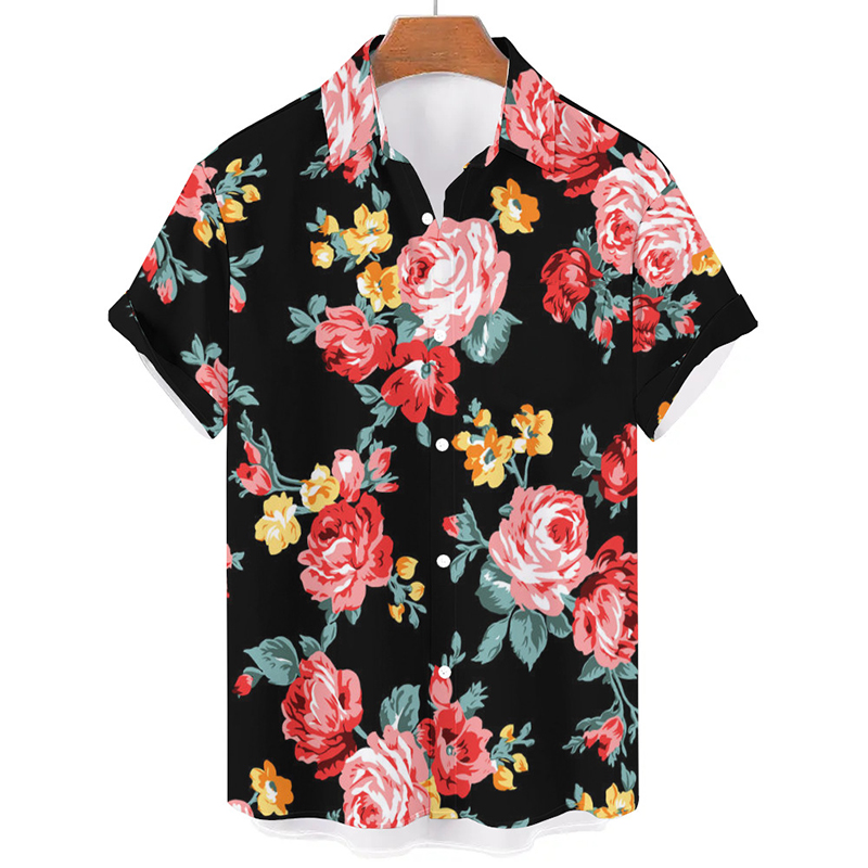 Vintage Rose Print Shirt