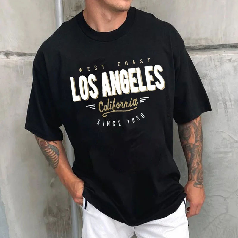 Men's Oversized Vintage Los Angeles T-Shirt