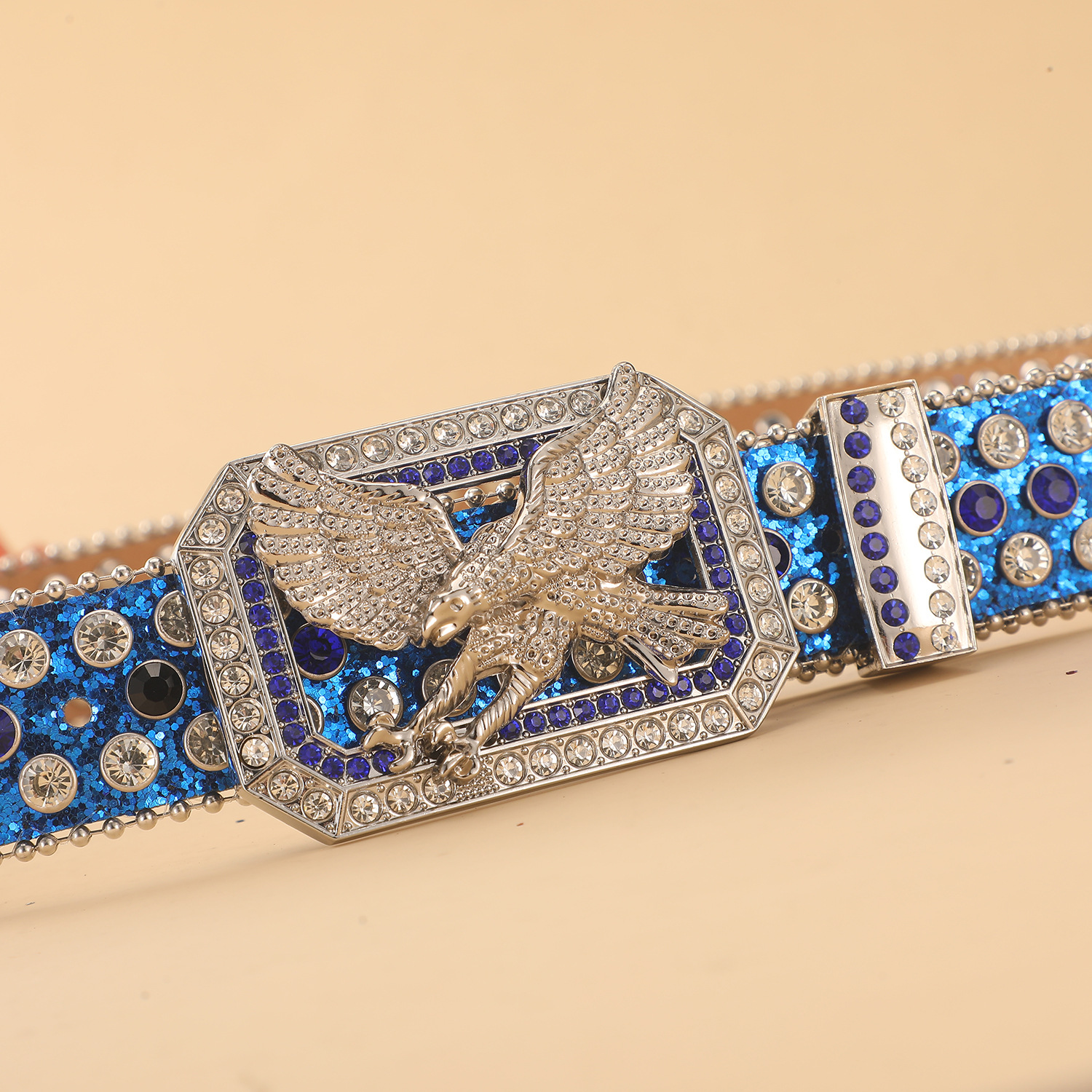 Hip Hop Flying Eagle Diamond Encrusted Belt