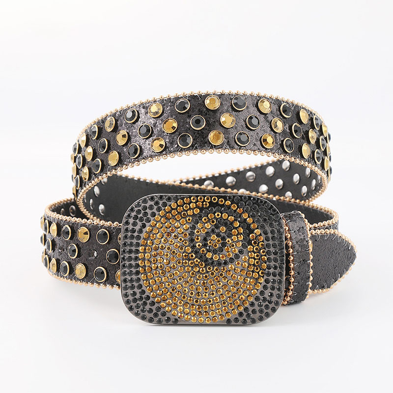 Hip Hop Punk Style Diamond Encrusted Belt