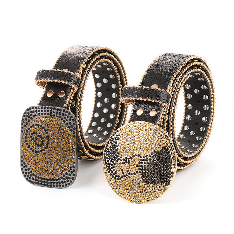 Hip Hop Punk Style Diamond Encrusted Belt