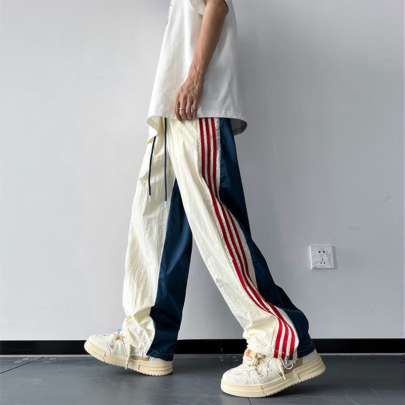 Striped Colorblock Casual Sweatpants