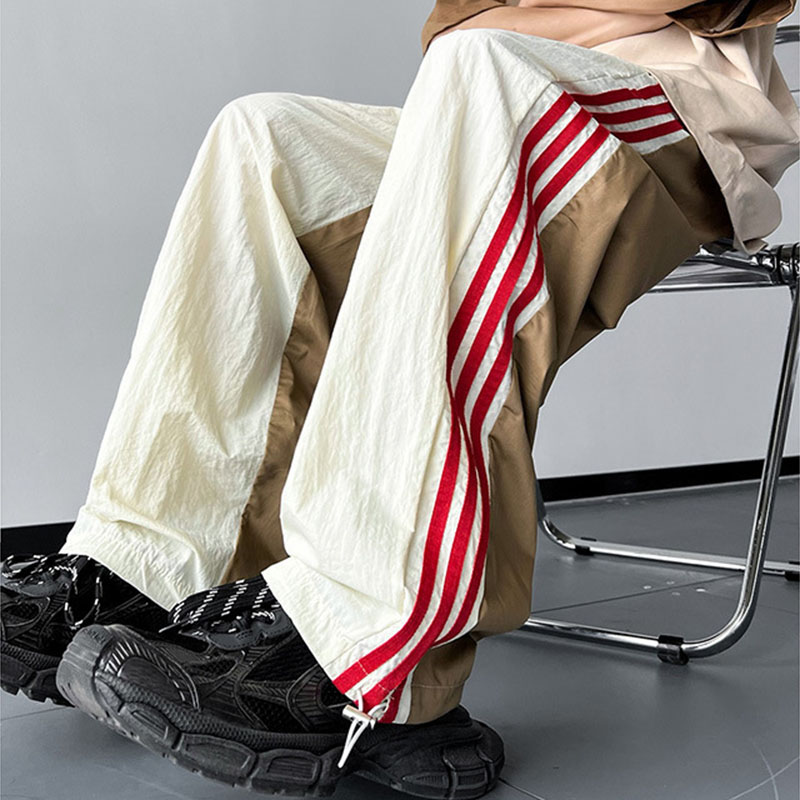 Striped Colorblock Casual Sweatpants