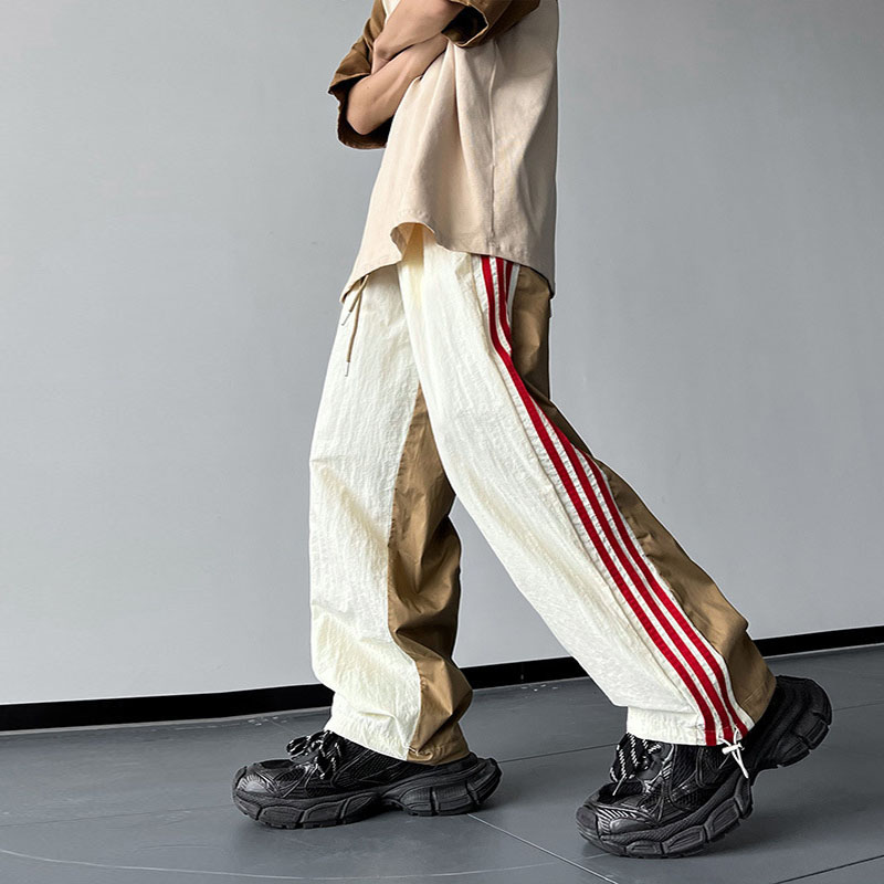 Striped Colorblock Casual Sweatpants