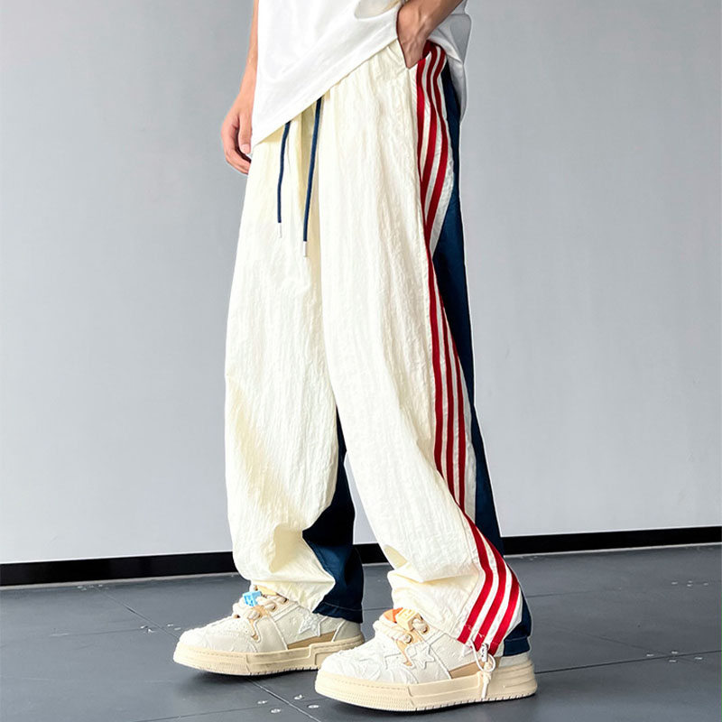 Striped Colorblock Casual Sweatpants