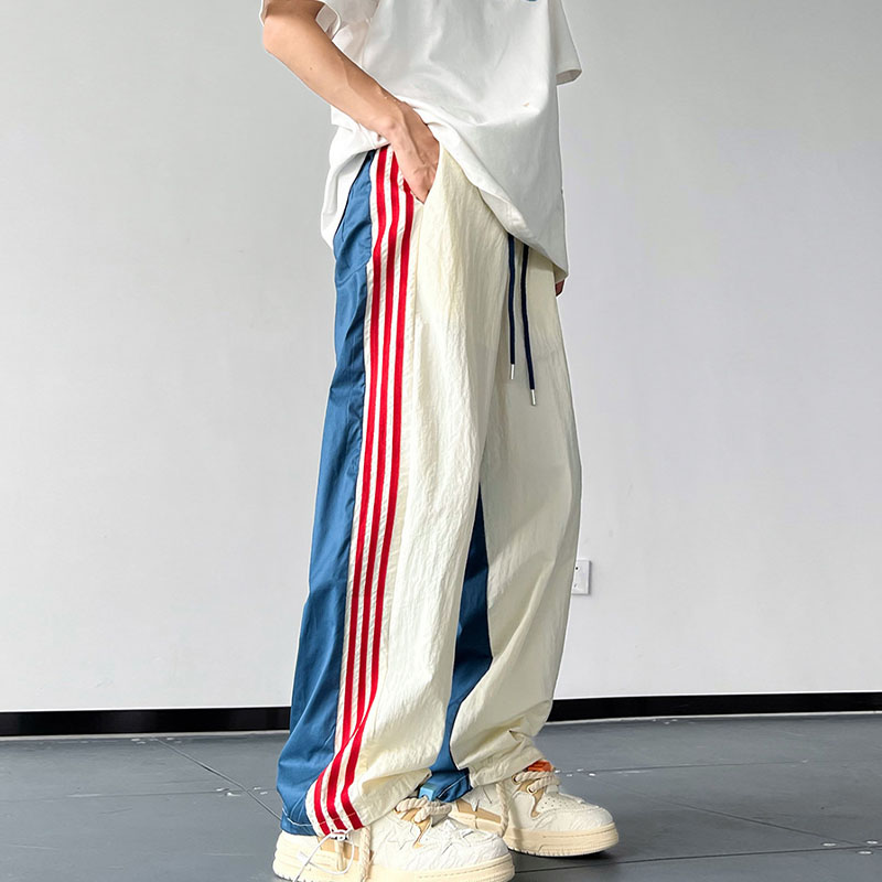 Striped Colorblock Casual Sweatpants