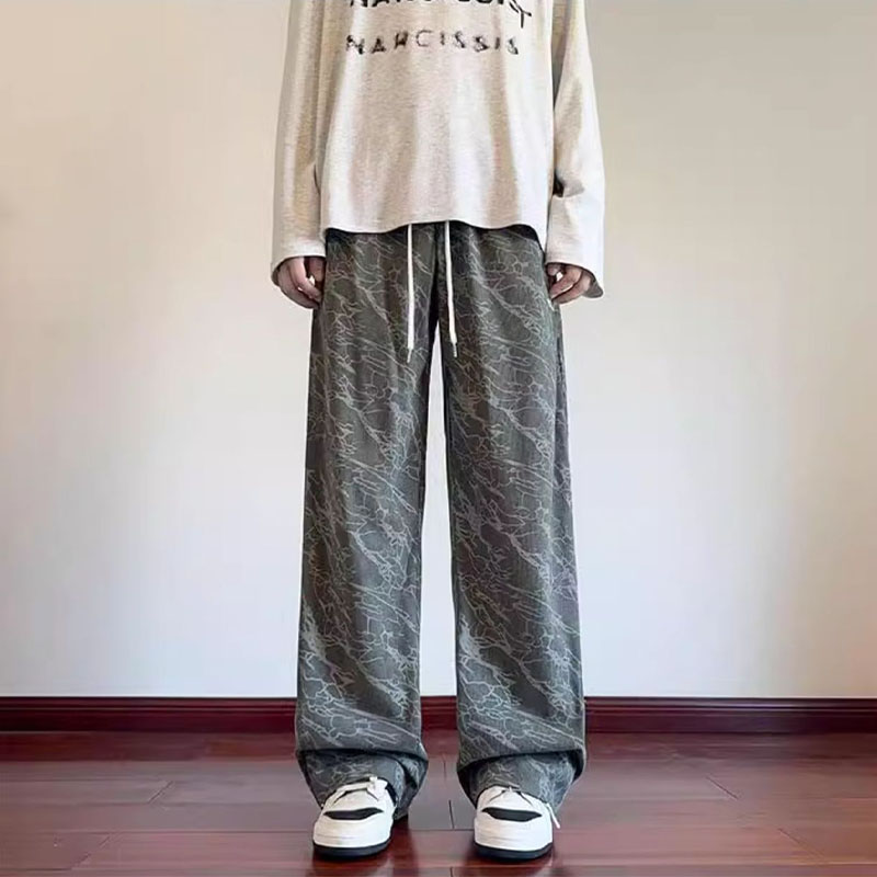 Corduroy Tie-Dye Vintage Casual Pants