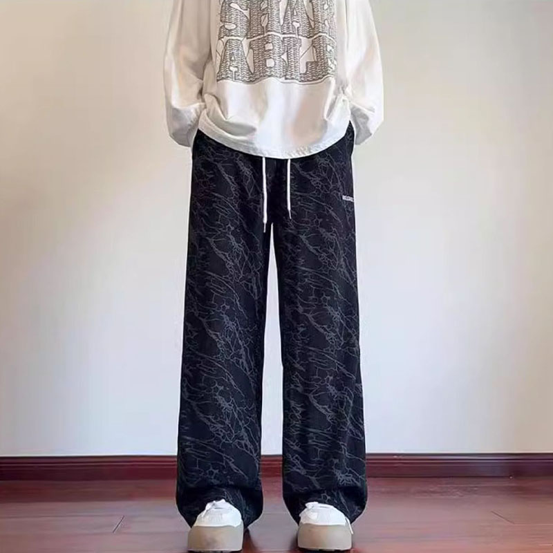 Corduroy Tie-Dye Vintage Casual Pants