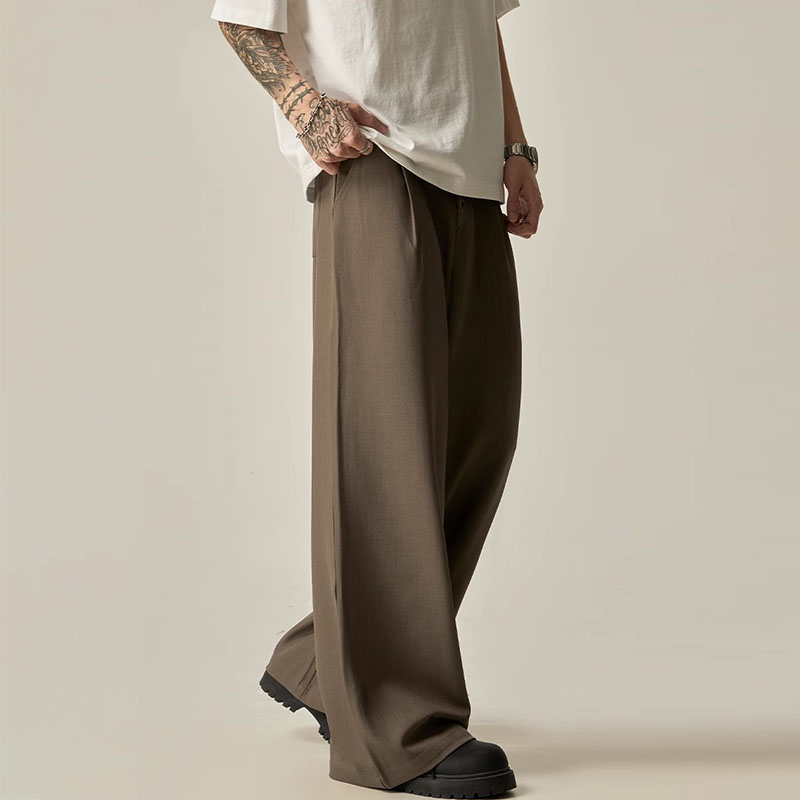 Vintage Button Down Wide Leg Suit Pants