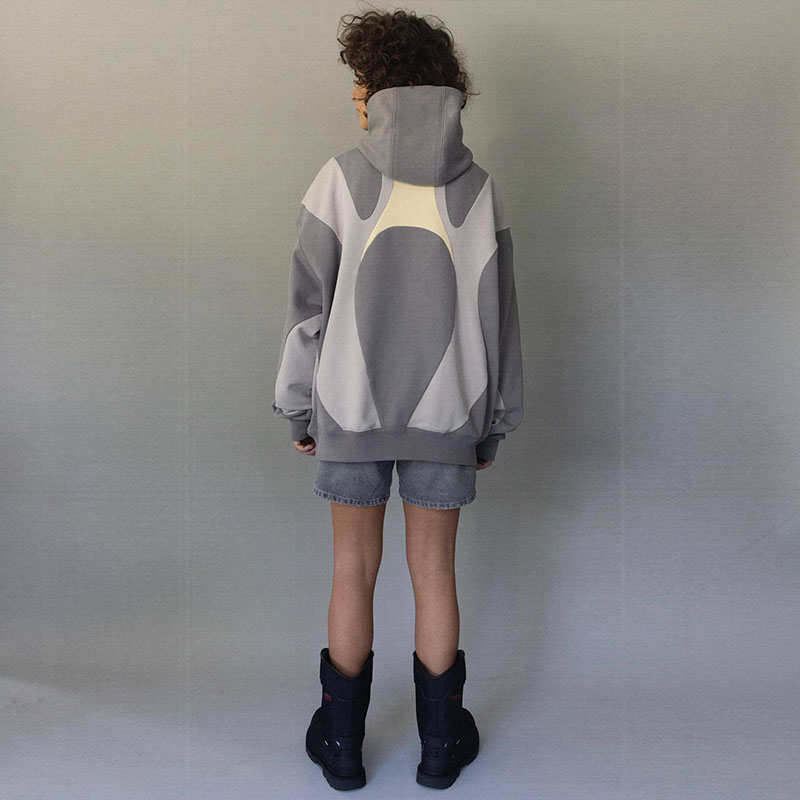 Hip Hop Patchwork Irregular Hoodie