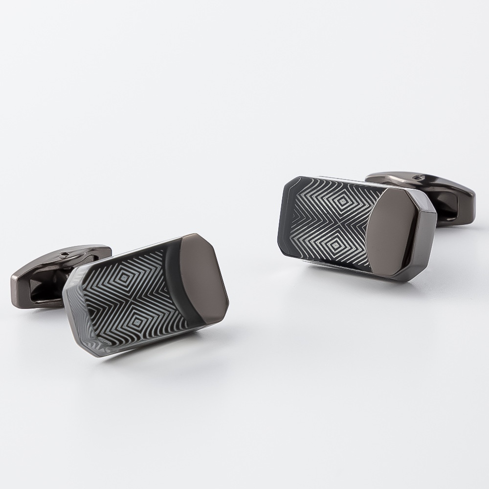 Geometric Pattern Cufflinks