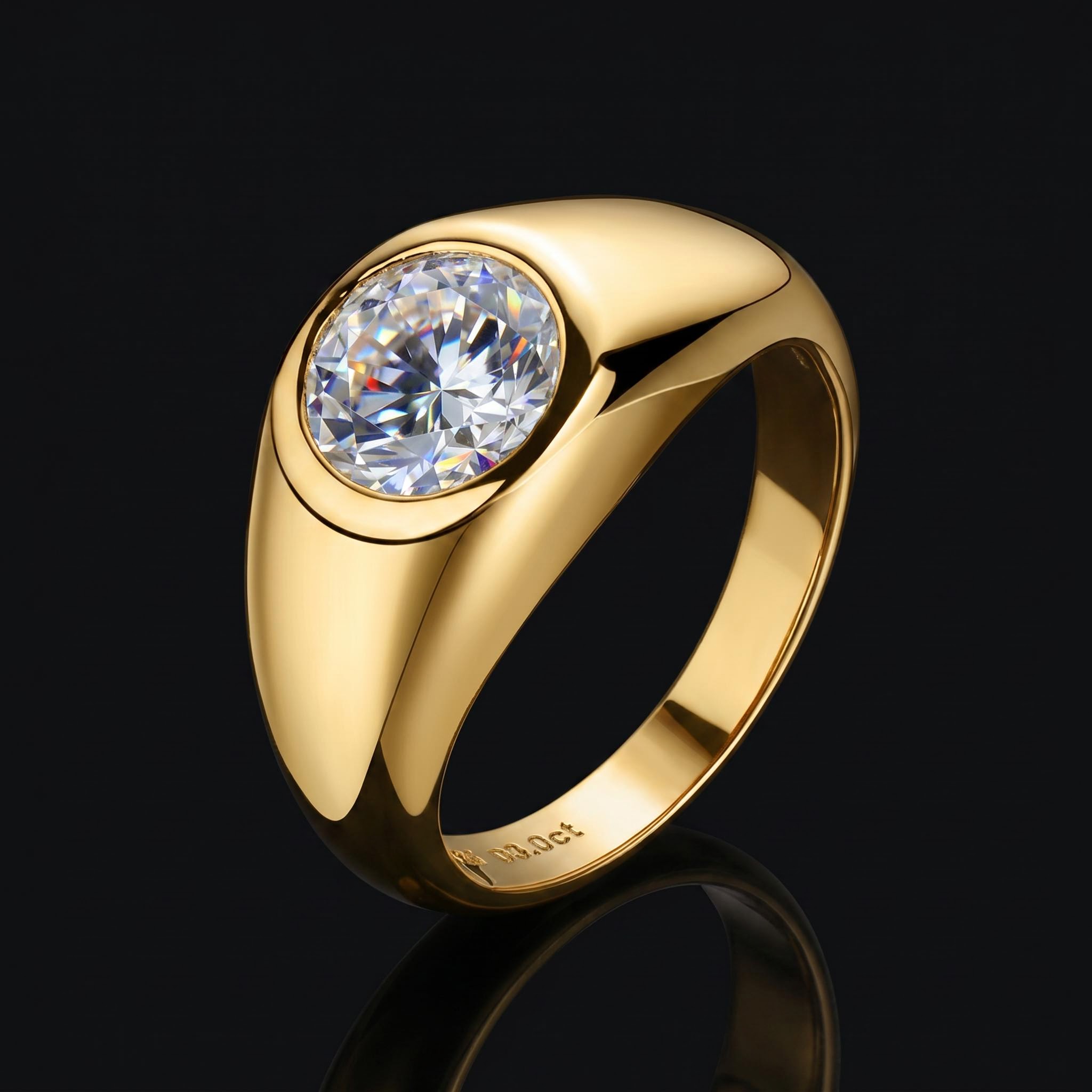925S & VVS 3Ct Moissanite Ring in White Gold 925S & VVS 3Ct Moissanite Ring in White Gold