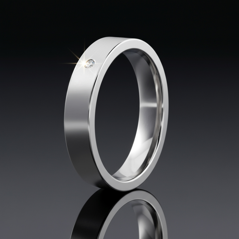 925S & VVS Moissanite 4mm Classic Statement Men's Engagement Ring 925S & VVS Moissanite 4mm Classic Statement Men's Engagement Ring