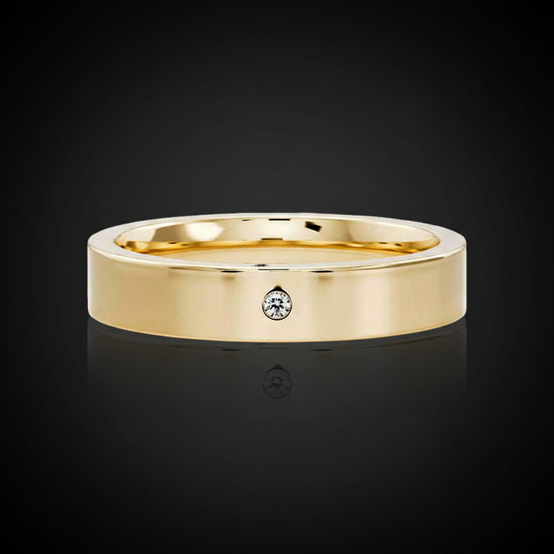 925S & VVS Moissanite 4mm Classic Statement Men's Engagement Ring 925S & VVS Moissanite 4mm Classic Statement Men's Engagement Ring