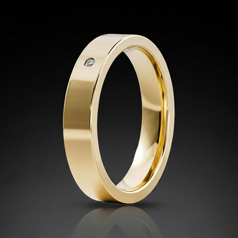 925S & VVS Moissanite 4mm Classic Statement Men's Engagement Ring 925S & VVS Moissanite 4mm Classic Statement Men's Engagement Ring