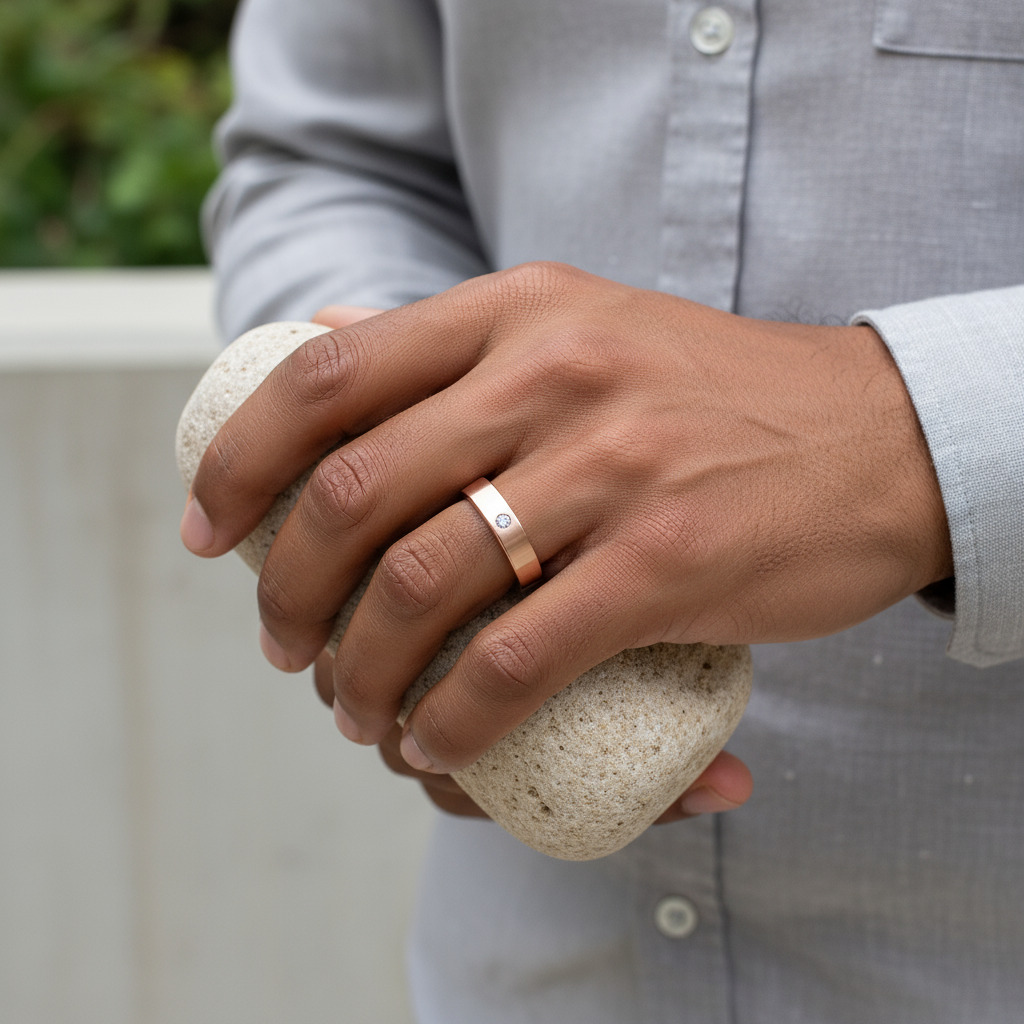 925S & VVS Moissanite 4mm Classic Statement Men's Engagement Ring 925S & VVS Moissanite 4mm Classic Statement Men's Engagement Ring