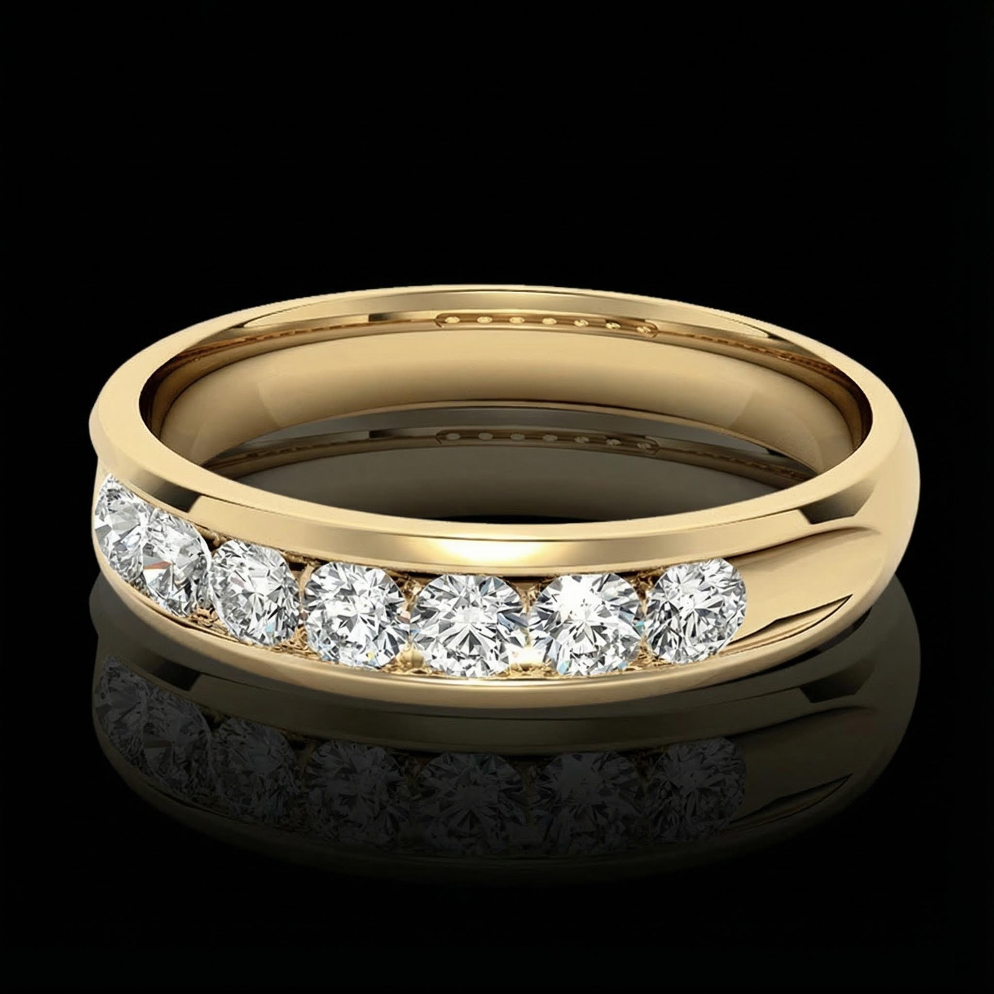 925S & VVS Moissanite 3mm Round Cut Diamond Men's Engagement Ring 925S & VVS Moissanite 3mm Round Cut Diamond Men's Engagement Ring