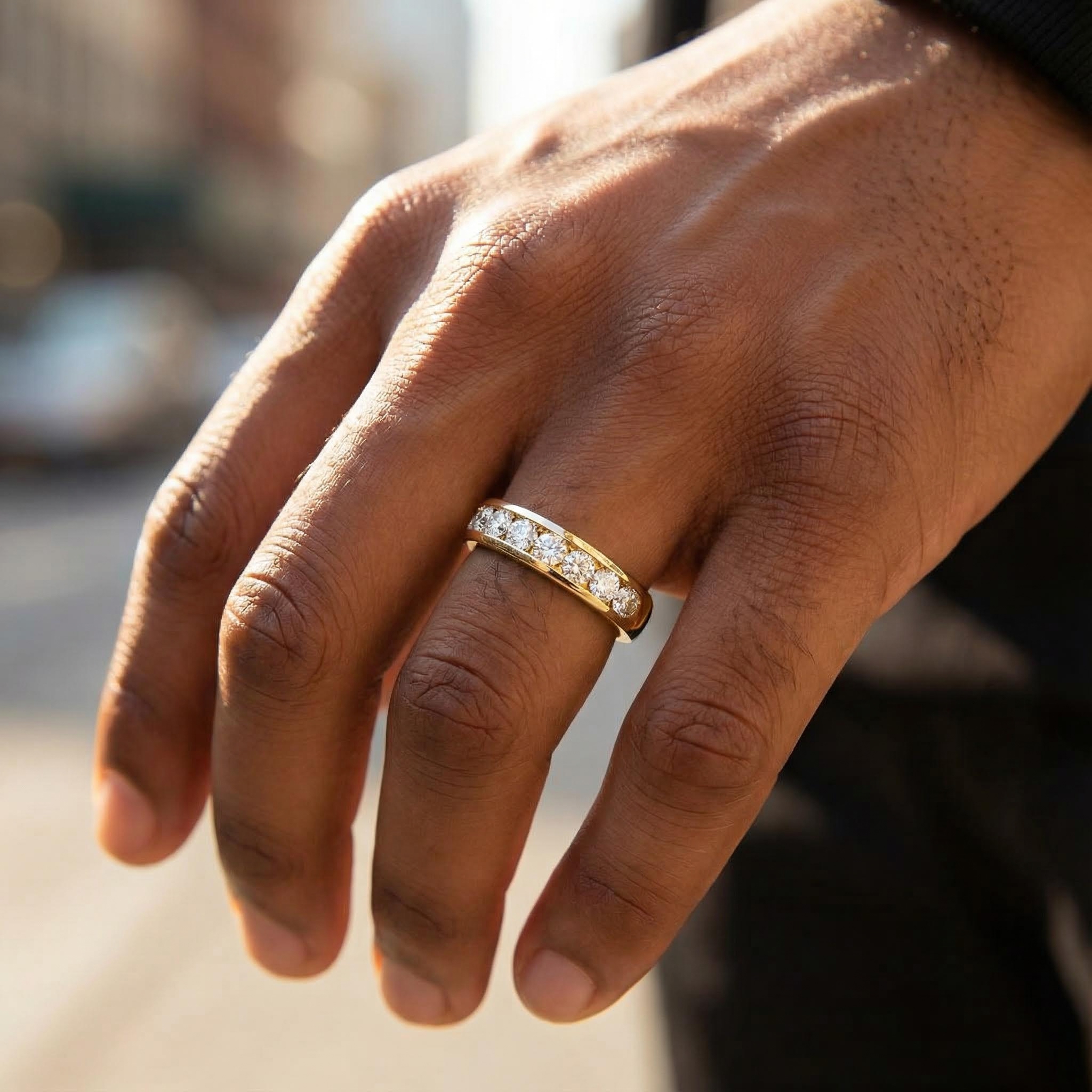 925S & VVS Moissanite 3mm Round Cut Diamond Men's Engagement Ring 925S & VVS Moissanite 3mm Round Cut Diamond Men's Engagement Ring