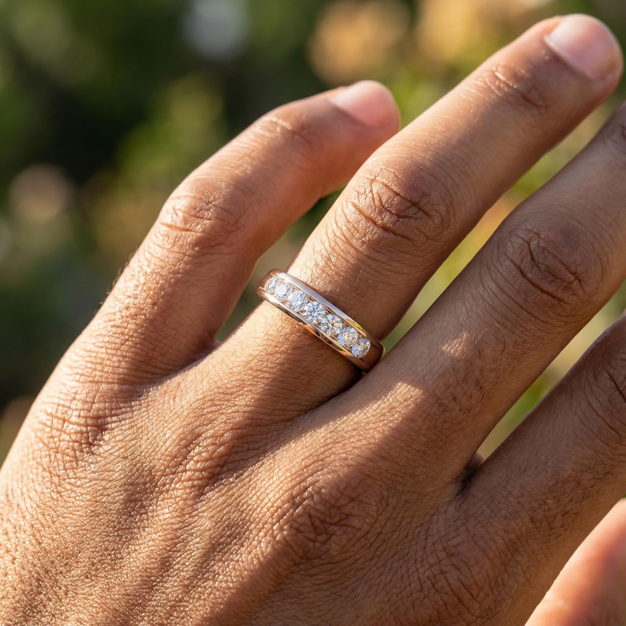 925S & VVS Moissanite 3mm Round Cut Diamond Men's Engagement Ring 925S & VVS Moissanite 3mm Round Cut Diamond Men's Engagement Ring