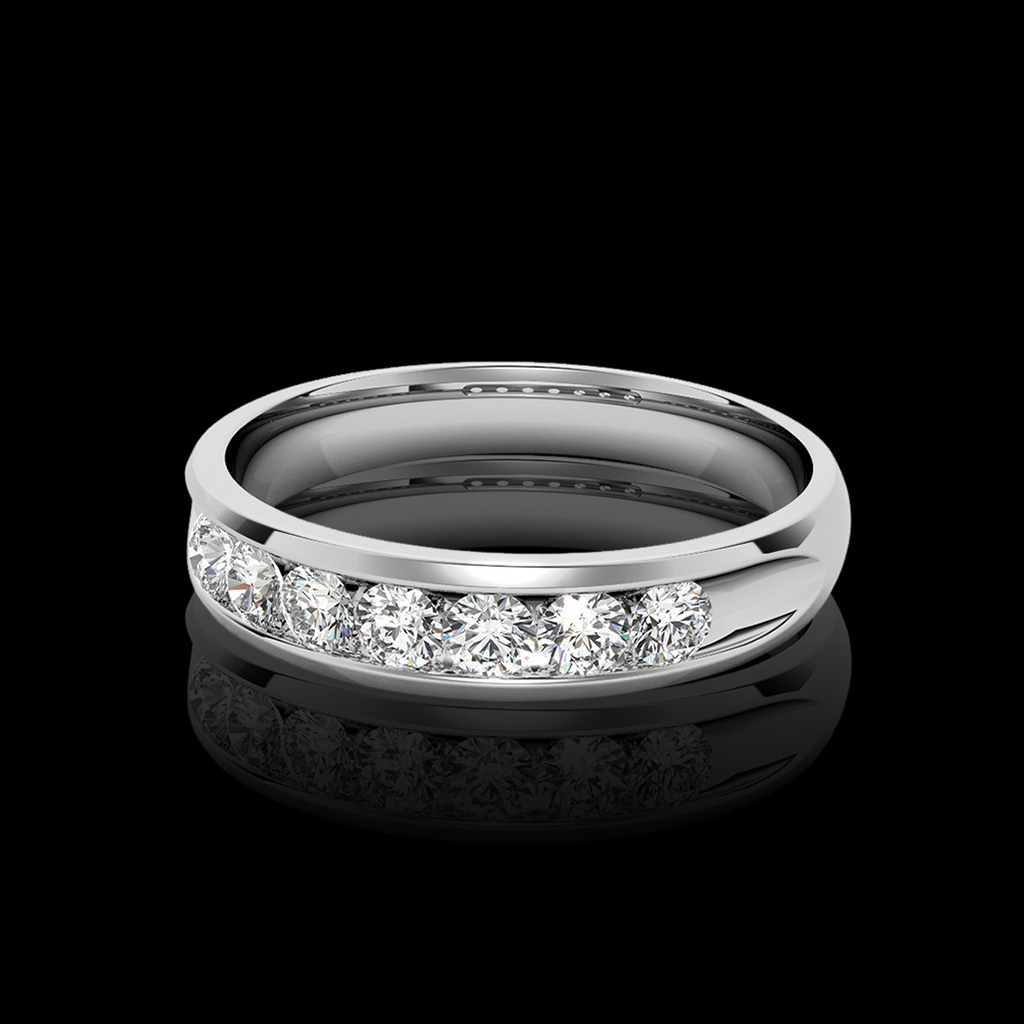 925S & VVS Moissanite 3mm Round Cut Diamond Men's Engagement Ring 925S & VVS Moissanite 3mm Round Cut Diamond Men's Engagement Ring