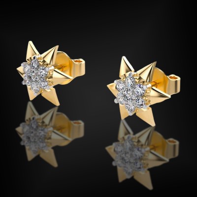 925S & VVS Moissanite the Star of David Earrings