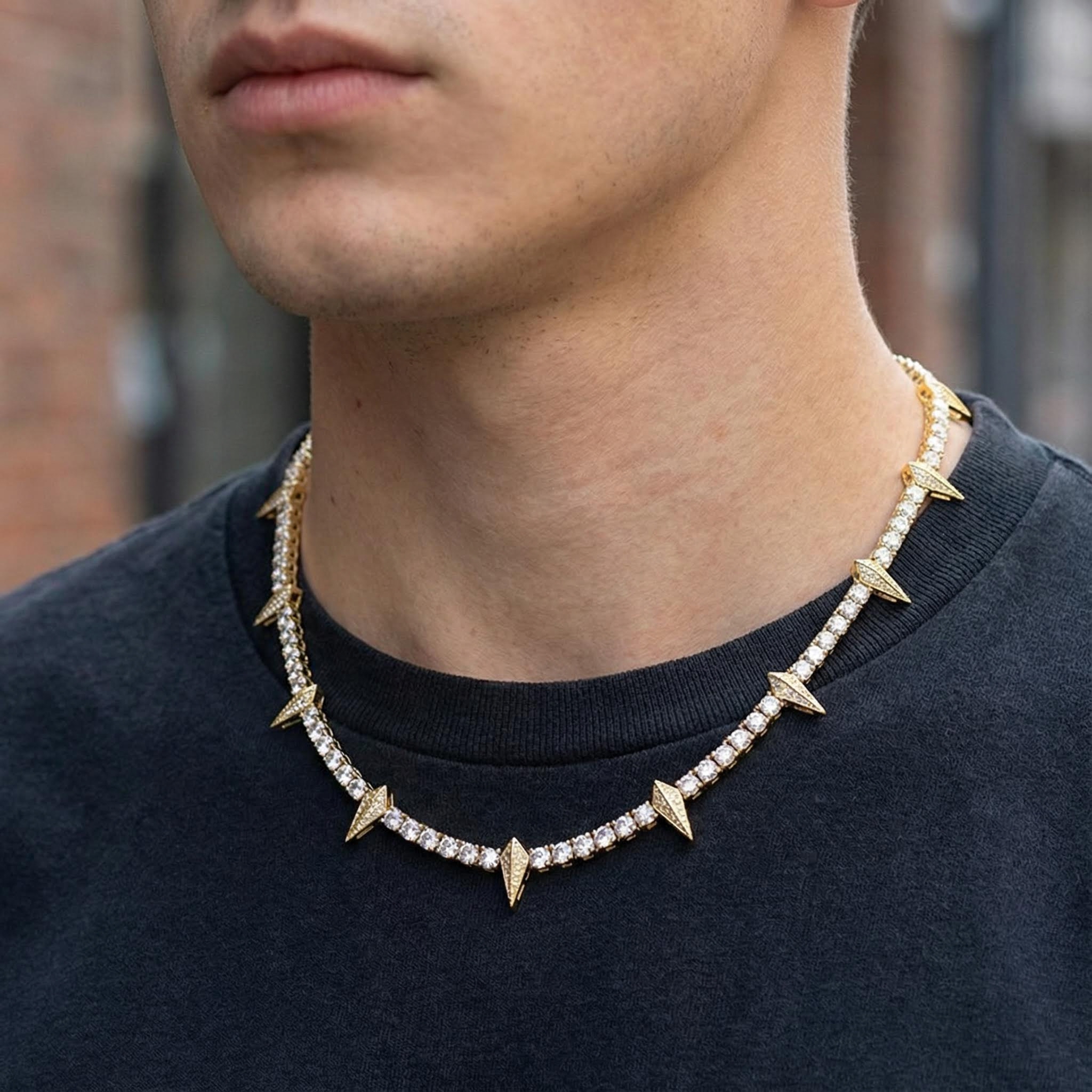 5mm 925S & VVS Moissanite Fight Tooth and Claw Tennis Chain